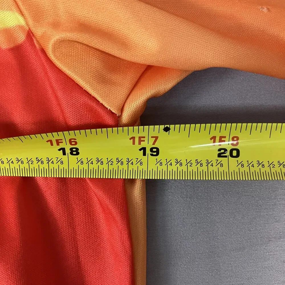 Cheetos Shirt Mens Medium Orange‎ Flamin' Hot Crunchy Graphic Allover Print